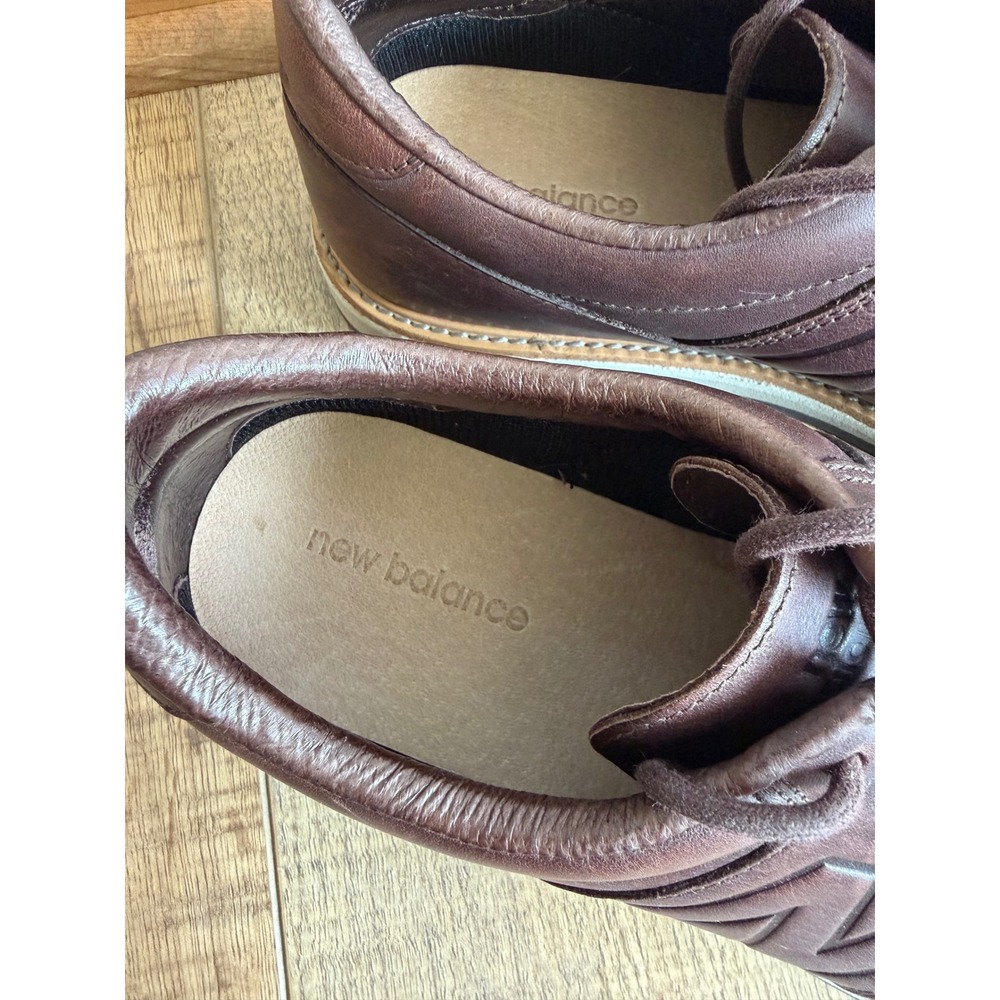 New Balance MD1100BR Mens Brown Leather Low Top Casual Sneakers Size 11 D - Picture 4 of 6